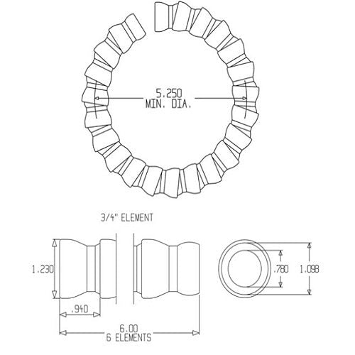 Loc-Line 3/4" Modular Hose Segment Pack - AIMS Industrial Supplies