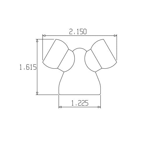 Loc-Line 3/4" to 1/2" Y Reducer for 3/4" Modular Hose - AIMS Industrial Supplies