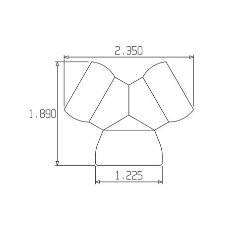 Loc-Line 3/4" Y Fitting for 3/4" Modular Hose - AIMS Industrial Supplies