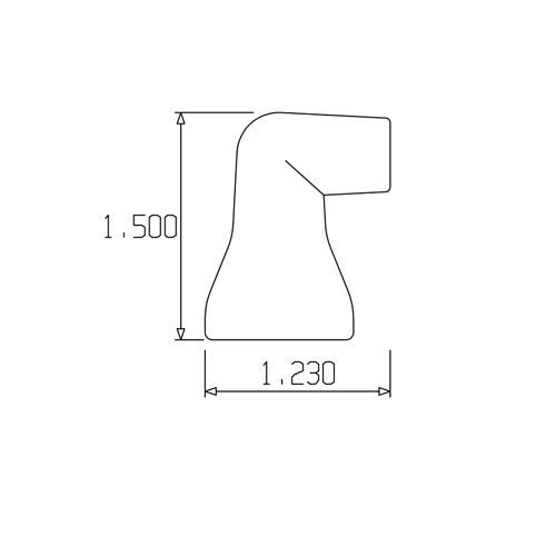 Loc-Line 3/8" 90° Nozzle for 1/2 Modular Hose - AIMS Industrial Supplies