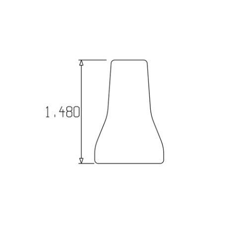 Loc-Line 3/8" Acid Resistant Round Nozzle for 1/2 Modular Hose - AIMS Industrial Supplies