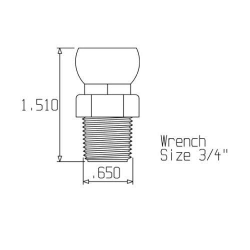 Loc-line 3/8" BSPT Connector for 1/2" Modular Hose - AIMS Industrial Supplies