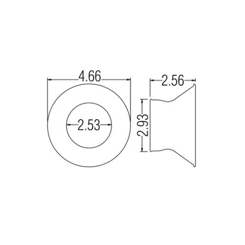Loc-Line Anti-Static 4.5" Round Nozzle - Pack of 12