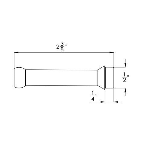 Loc-Line HAAS x 2" Lathe Adapter for 1/4" Modular Hose - AIMS Industrial Supplies
