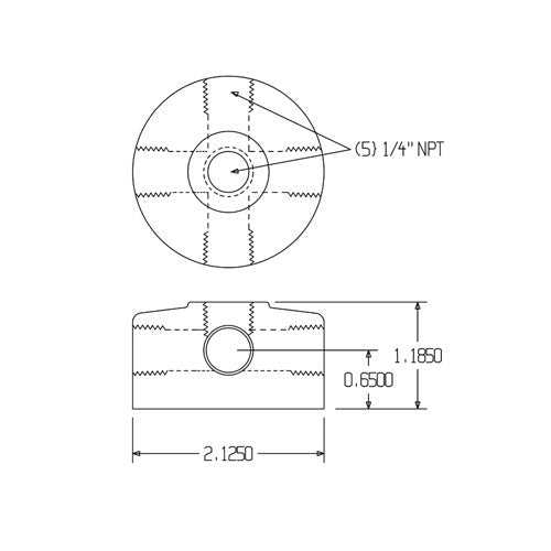 Loc-Line Magnetic Base Manifold Kit for 1/4" Modular Hose - AIMS Industrial Supplies