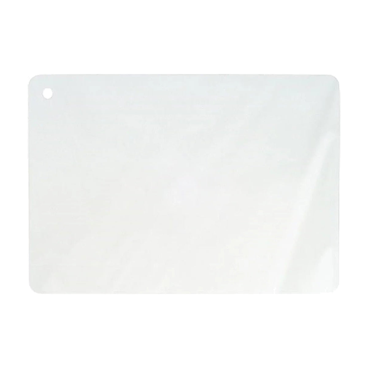 Loc-Line Replacement Shield for Modular Hose Accessories, clear flat rectangular plastic shield with small hole