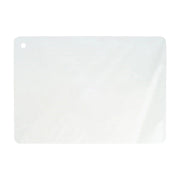 Loc-Line Replacement Shield for Modular Hose Accessories, clear flat rectangular plastic shield with small hole