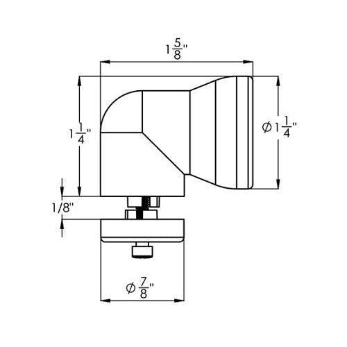 Loc-Line Shield Mounting Elbow for Modular Hose - Pack of 2 - AIMS Industrial Supplies