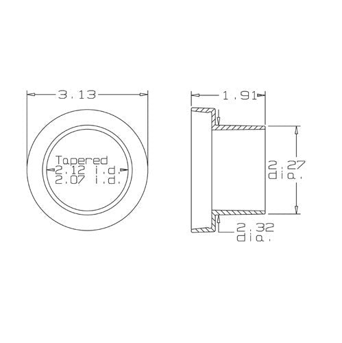Loc-Line Shop Vacuum Canister Adaptor - AIMS Industrial Supplies