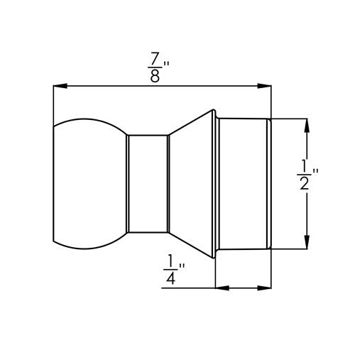 Loc-Line System Short Lathe Adaptors for 1/4" Modular Hose - AIMS Industrial Supplies
