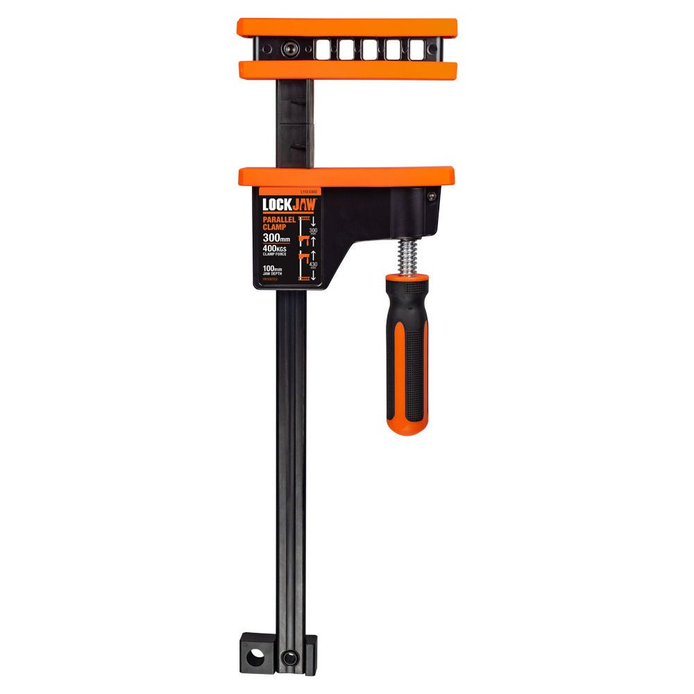 Lockjaw L1130600 Aluminium Parallel Clamp (100mm Jaw Depth) 600 mm - AIMS Industrial Supplies