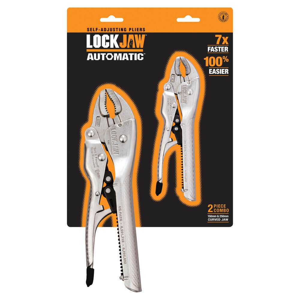 Lockjaw L2920001 Set 250mm / 175mm Curved Jaw Chrome Molybdenum - AIMS Industrial Supplies