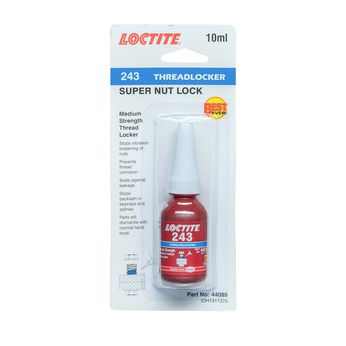 Loctite 243 Medium Strength Threadlocker