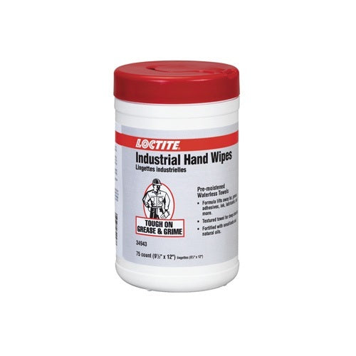 Loctite 34943 Industrial Chemical Cleaning Wipe - 75pull1