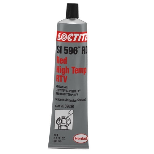 Loctite 596 Superflex RTV High Temperature Silicone Sealant Red - 80ml
