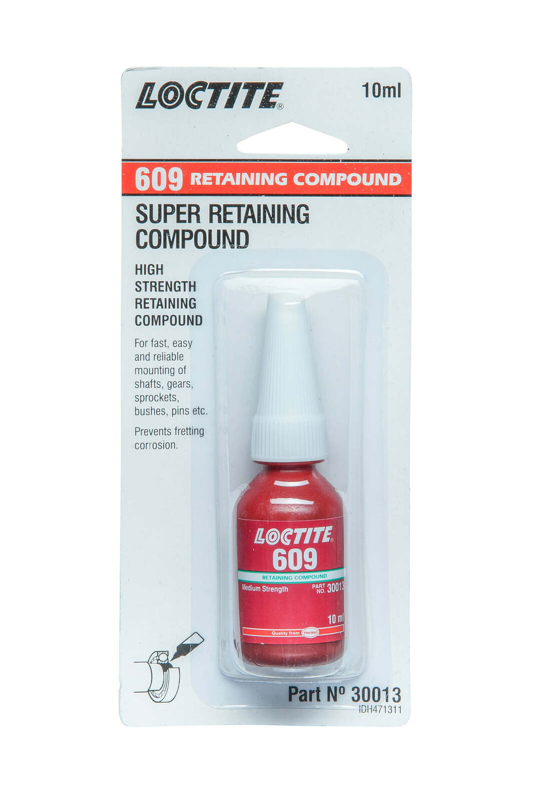Loctite 609 Cylindrical Bonding Retaining Compound 10ml