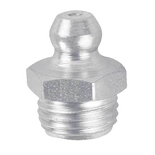 Lubemate Grease Nipple 1/4" NPT Straight Stainless Steel - 5/Pack - AIMS Industrial Supplies