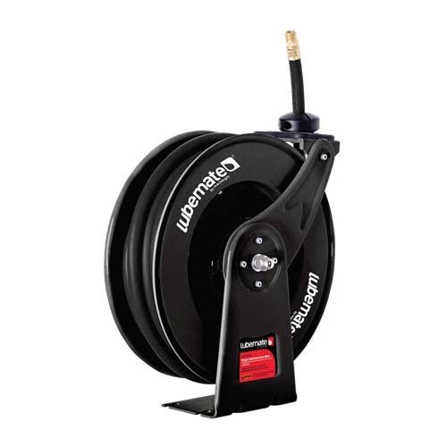 Lubemate L - OS1215 12.5mm x 15m Single Pedestal Oil Hose Reel - AIMS Industrial Supplies