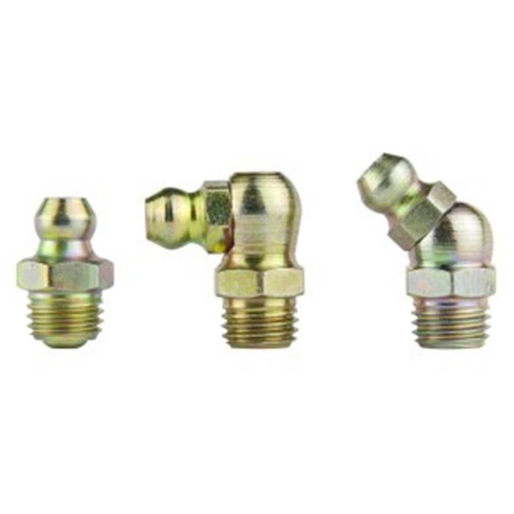 Lubemate Metric Straight Grease Fitting M8 x 1 Tapered - 10 Pack