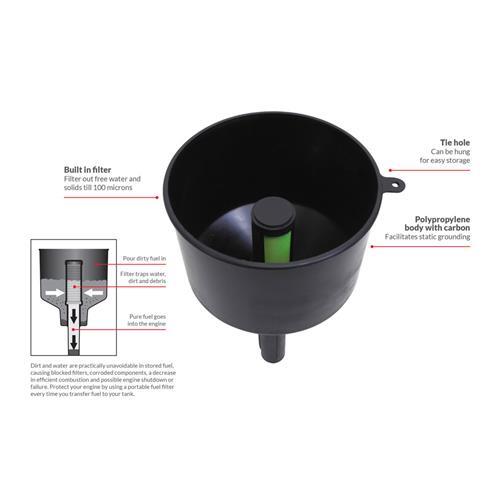 Lubemate Portable Fuel Filter Funnel - L-PFFL - AIMS Industrial Supplies