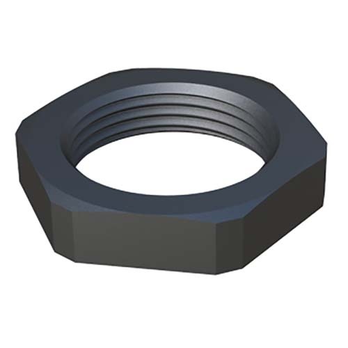 M10 Hex Thin Nut Nylon Black UV Stable - Pack of 501