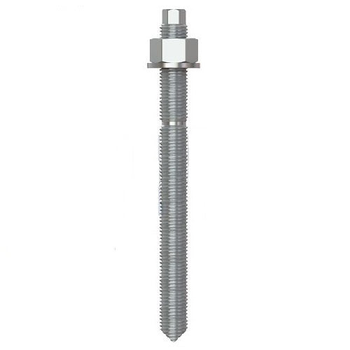 M10 x 130 Yellow Zinc Chemical Anchor Stud Bolt - Box of 10