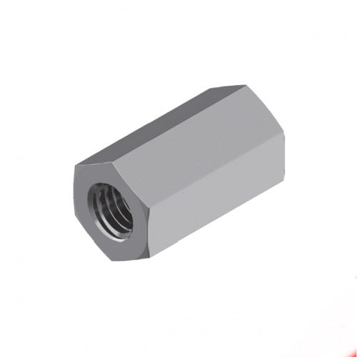 M10 x 30 G5  Zinc Hex Coupler Nut - Box of 100