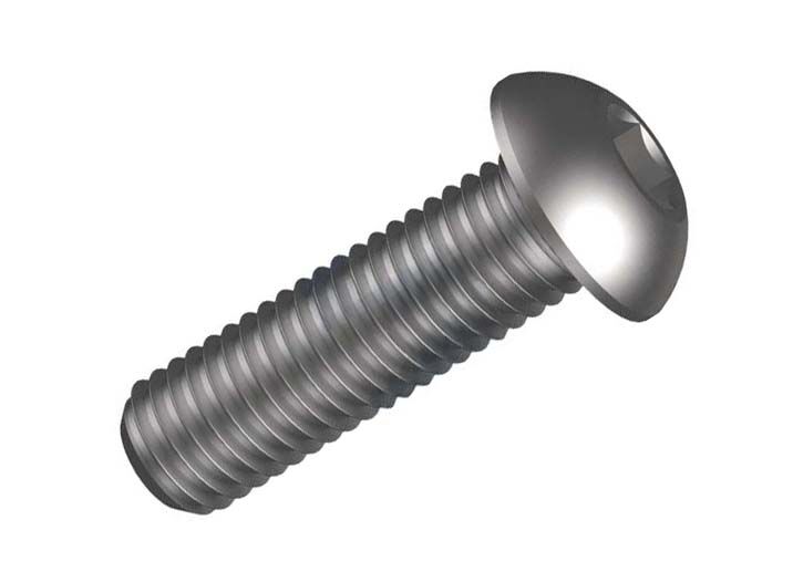 M10 x 50 Button Head Socket Screw Plain - Pack of 100