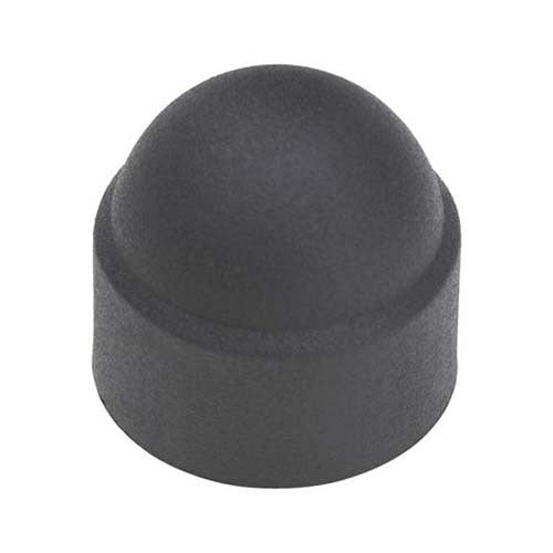 M12 Plug Head Cover For Hex Screw Polyethylene Black UV Resistant  - Box of 50