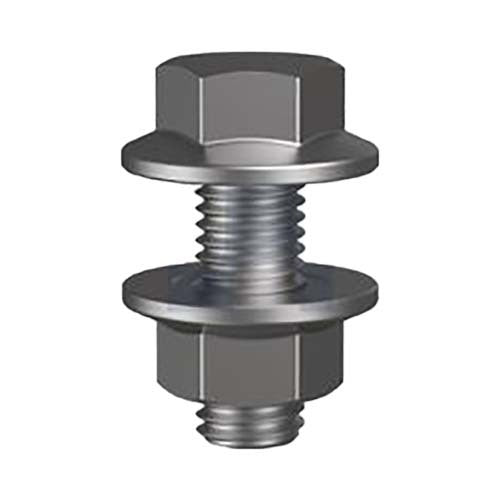 M12 x 30mm Shoulder Purlin Hex Bolt & Nut Class 4.6 UTS Zinc  - Box of 1501