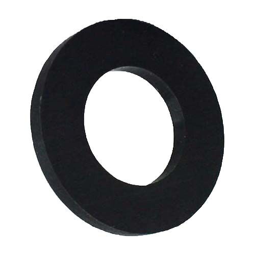 M16 x 30 x 3mm Flat Round Washer Nylon 66 Black UV Stable - Pack of 100