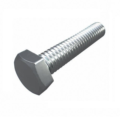 M20 x 150mm Hex Set Screw Class 4.6 UTS Zinc Plated - Pack of 10