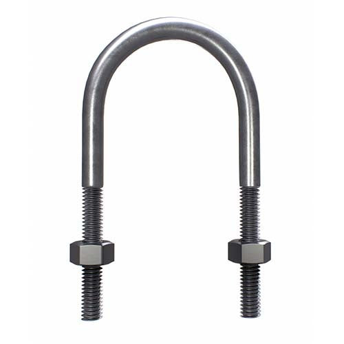 M24 x 508 x 605mm U Bolt Round Kit Mild Steel Hot Dip Galvanised