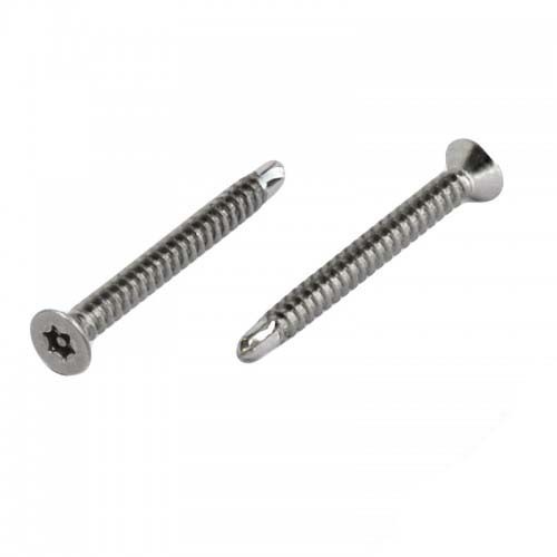 M4.2 x 19mm Security CSK Post Torx Self Drilling Screw 304 Stainless Steel - Pack of 100
