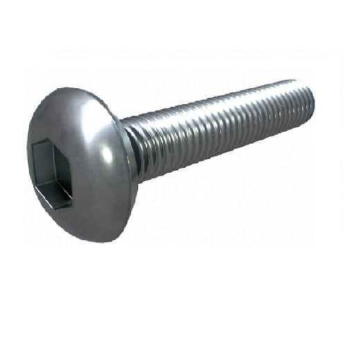 M4 x 12 Button Head Socket Screw Zinc - Box of 100