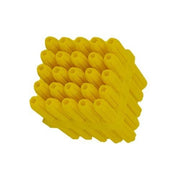 M4 x 25mm Yellow Frame PVC Wall Plug - Box of 1000 - AIMS Industrial Supplies