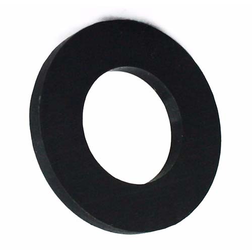 M4 x 9 x 0.8mm Flat Round Washer Nylon 66 Black UV Stable - Pack of 200
