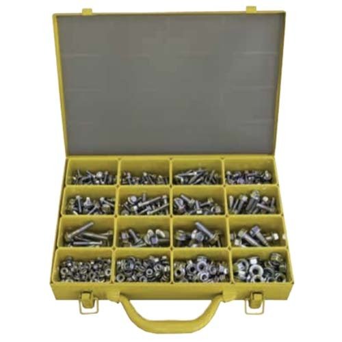 M5-10 Serrated Bolt and Nut (12-50mm) Zinc Plated Assortment Kit - AIMS Industrial Supplies