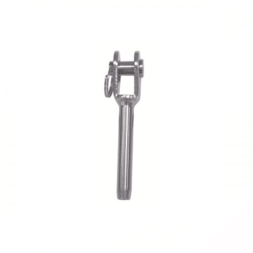 M5 (3.2mm Wire) 316 Stainless Steel Mini Fork Teminal - Box of 10 - AIMS Industrial Supplies