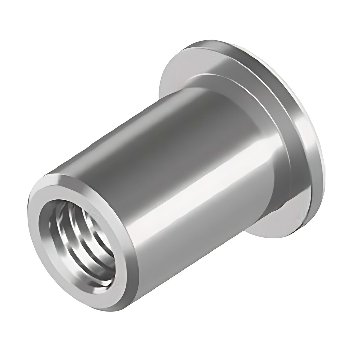 Inox World M6 Left Hand Thread Large Flange Rivet Nut, 304 stainless steel