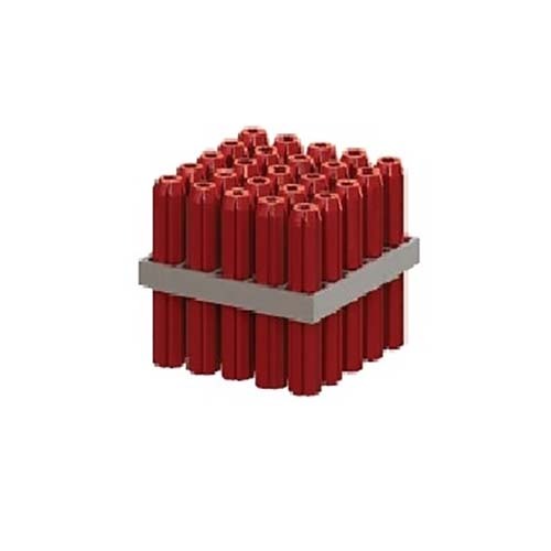 M6 x 30mm Red Frame PVC Wall Plug - Box of 1000