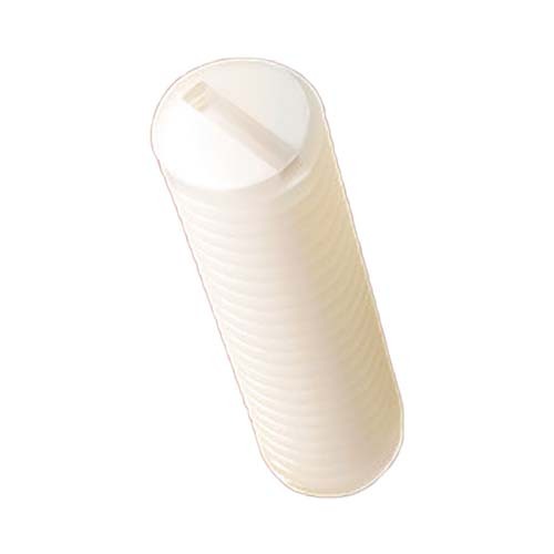 M6 x 6mm Slotted Socket Grub Screw DIN 551 Natural Nylon Pack of 100