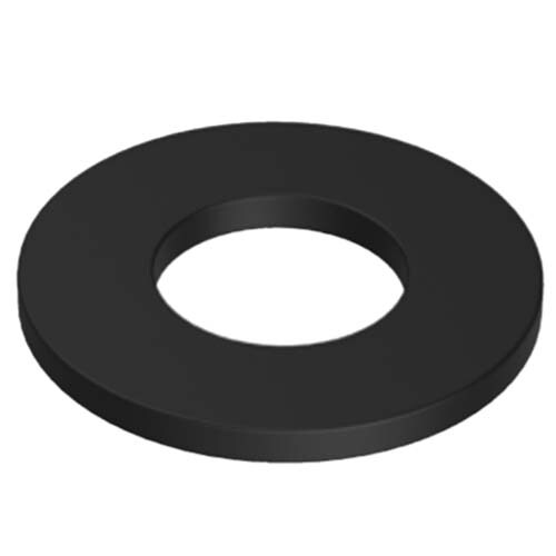 M8 x 19 mm Flat Round Washer Mild Steel Zinc Black Passivate  - Box of 200