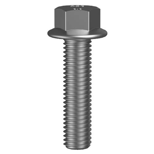 M8 x 25mm Hex Flanged Serrated Bolt Class 8.8 Zinc Plated Pack of 100