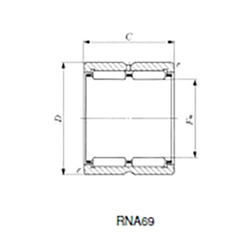 Machined Needle Roller Bearing w/o Inner Ring - RNA - AIMS Industrial Supplies