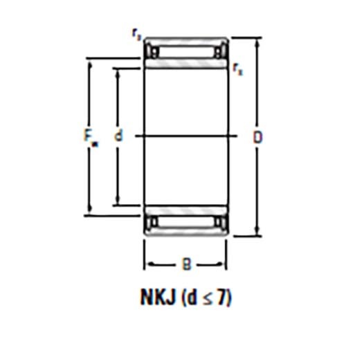Machined Type Needle Roller Bearing with Inner Ring2