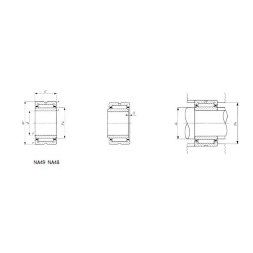 Machined Type Needle Roller w/ Inner Ring - NA692