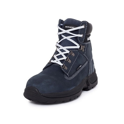 Mack Brooklyn Ladies Safety Boots, Navy/White US Size 8.5, UK/AUS 6.5