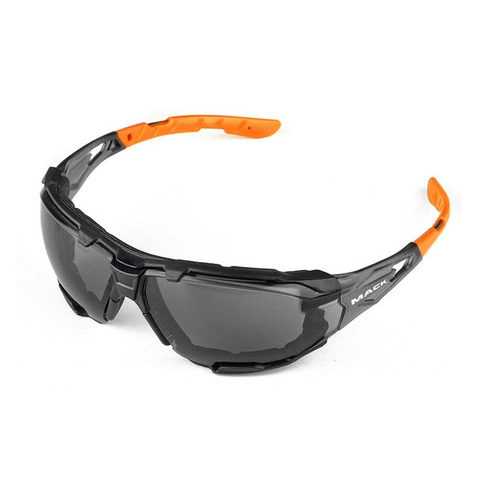 Mack Fender Safety Glasses With Foam Gasket Smoke - Standard