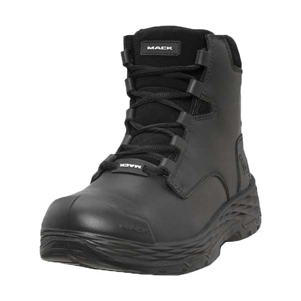 Mack Force Zip-Up Safety Boots, Black - UK/AUS Size 10